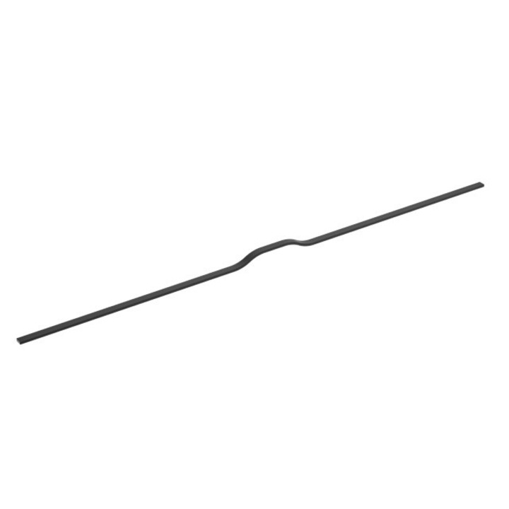 Maner GAMET, UA130, negru super mat, 352/1056mm