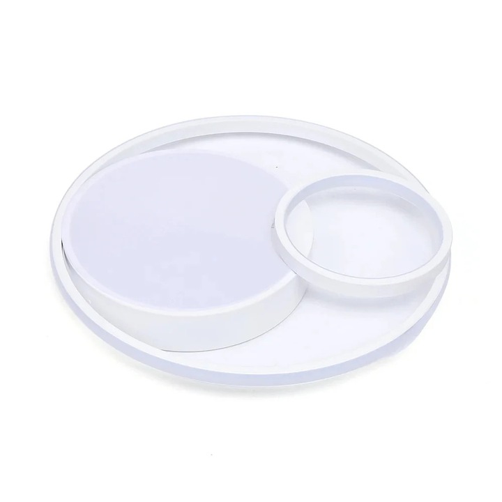 Modern mennyezeti lámpa, 48 cm, szabályozható LED, fehér, mennyezetre szerelhető