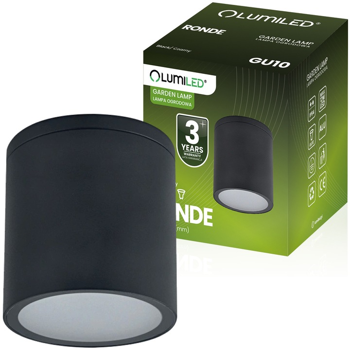 Lampa de gradina cu tub Lumiled, pentru exterior, GU10, LED, IP54, 95mm