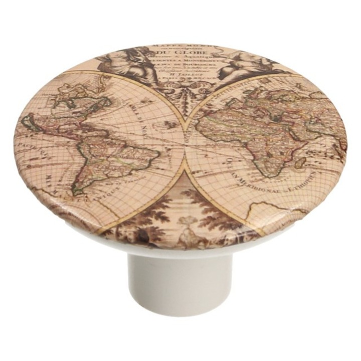 Bútorgomb, GAMET, GX01, retró térképmodell