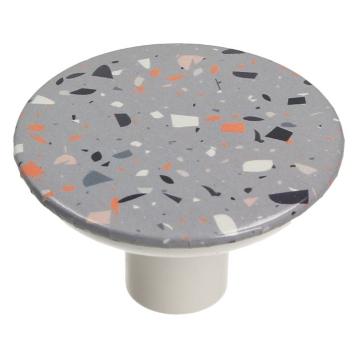 Bútorgomb, GAMET, GX01, terrazzo modell, többszínű