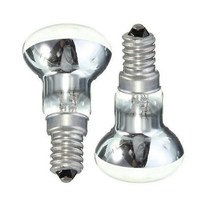 Халогенни крушки R39 E14, 5 броя, 40W, топло бяло 3000K, за лава лампи