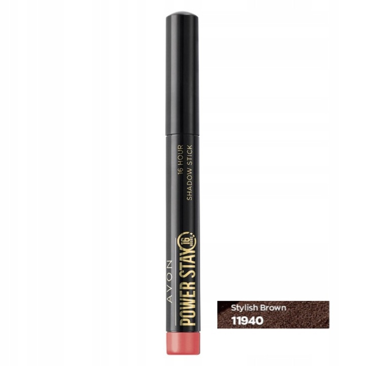 Fard de pleoape, Avon, Power Stay 16h, STYLISH BROWN