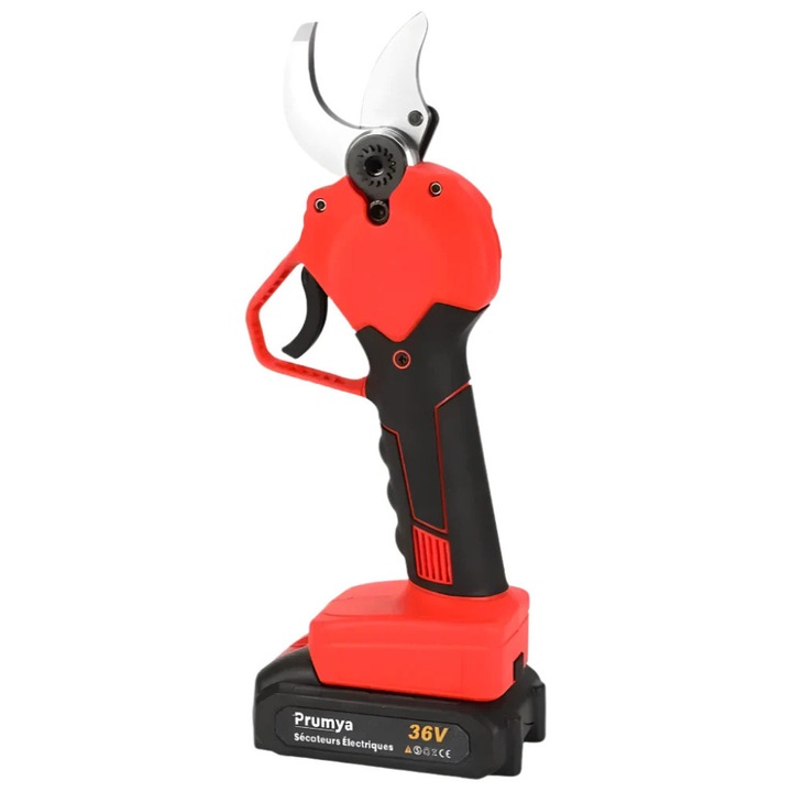 Elektromos metszőolló 750W, akkus, 1-4 cm vágásszélesség, 2 akkumulátorral, fekete