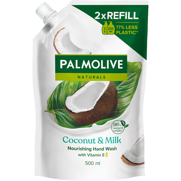 Течен сапун Palmolive Naturals Coconut & Milk Doypack, 500 мл