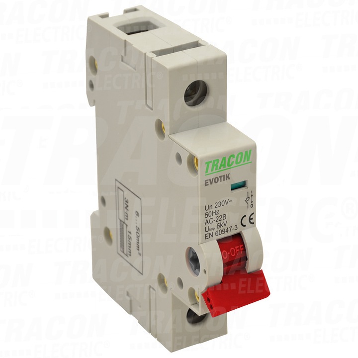 Disjunctoare electrice 1P, 40A, IP20, 400V