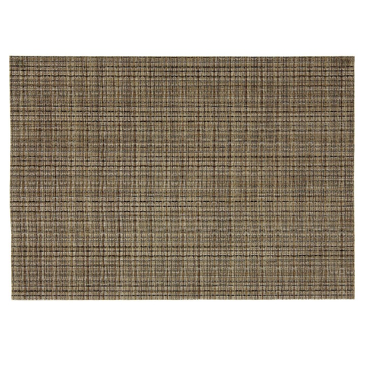 Кафяв държач за чинии, модел лен 41x29 см