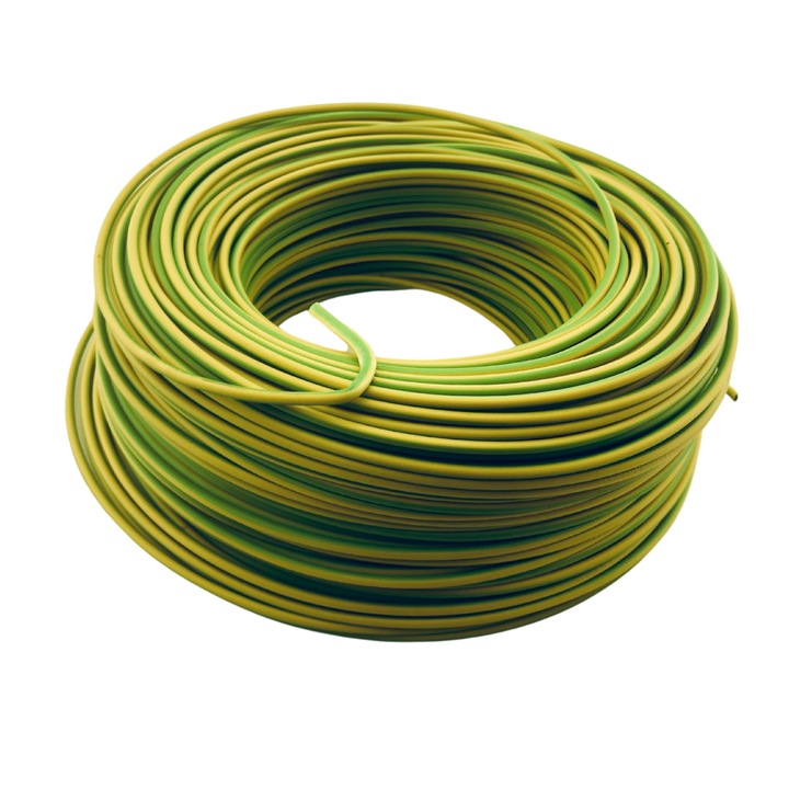 Cablu electric H07V-K 1,5mm, Helukabel, PVC, galben-verde, 100m