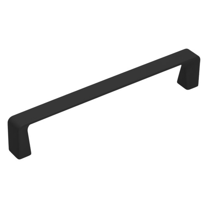 GAMET UU52 fogantyú, puha tapintású, 160 mm, fekete, minimalista dizájn