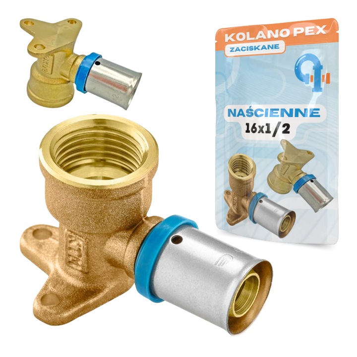 Coloana PEX cu racord 16x1/2, LECHAR, pentru instalatii apa calda si rece, 10 bar, 95C