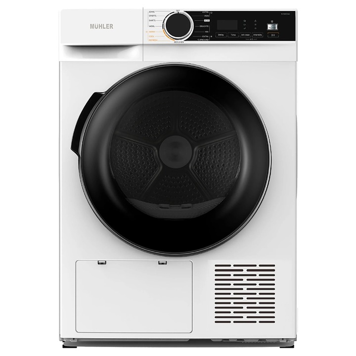 Uscator Muhler HPD815MWA, Pompa de caldura, UV-Hygiene, 5 ani, Alb