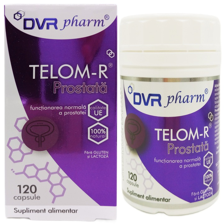 Telom R Prostata, sustine functia urinara la barbati si sanatatea prostatei, 120cps, DVR Pharm