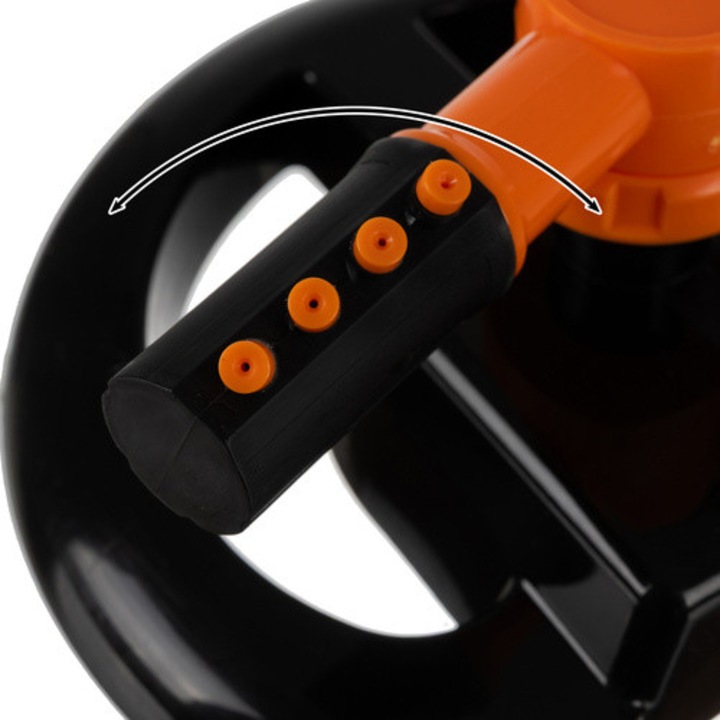 Gardlov 3 karú, állítható forgó öntözőfej, fekete-narancs, 20,5x9,5 cm