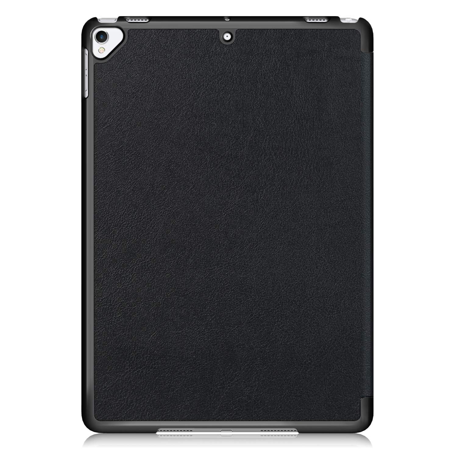 Husa pentru iPad 10.2 inch, tri-fold, din piele PU, neagra, cu functie auto sleep/wake, pentru modele 2019/2020/2021
