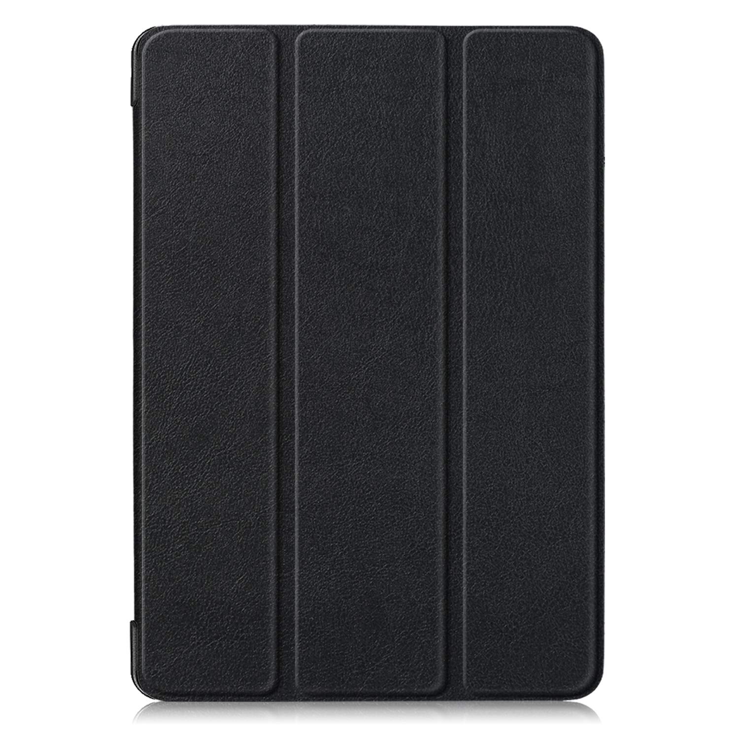 Husa pentru iPad 10.2 inch, tri-fold, din piele PU, neagra, cu functie auto sleep/wake, pentru modele 2019/2020/2021