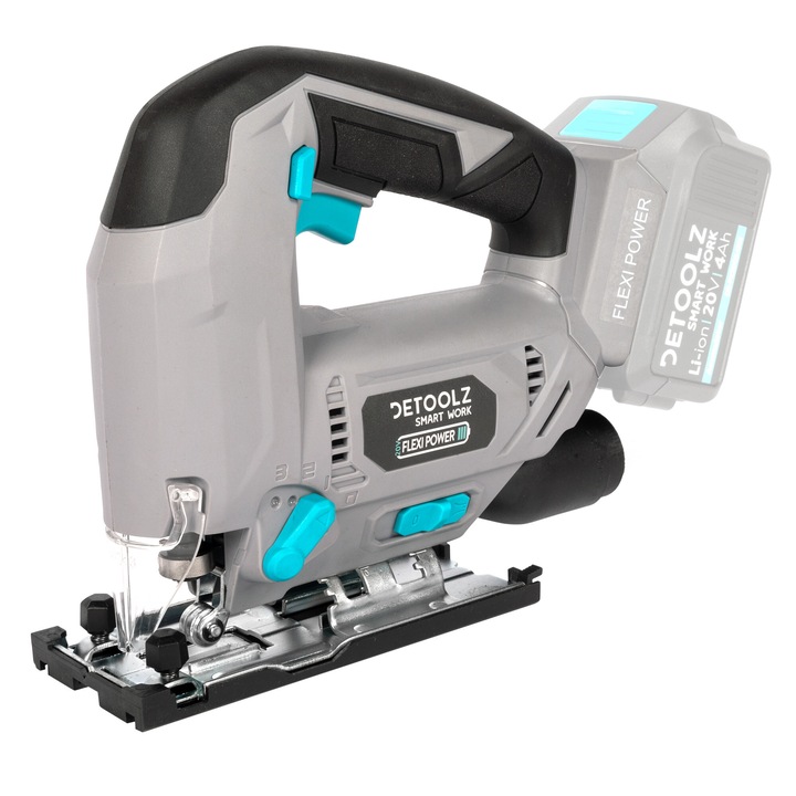 Fierastrau pendular, 20V, dimensiune maxima taiere 80mm, Acumulator Li-Ion, 20V, 4Ah, Gri