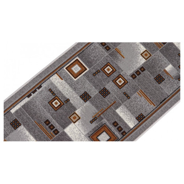 Traversa Model Print Dekart, Gri, Suport Pasla, Latime 60x900 cm, 820 gr/mp