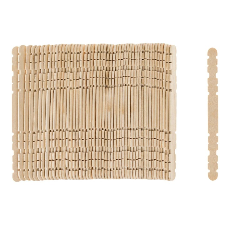 Betisoare Inter Conectabile de Culoare Naturala pentru Creatii 11x1cm - 50buc