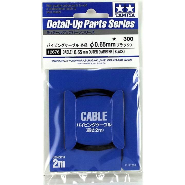 Unelte si accesorii pentru modelism Cablu Tamiya 0.65mmx2m 14+ani TAM 12676