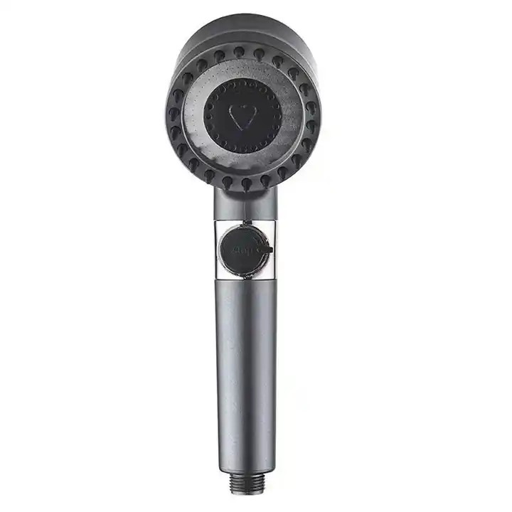 Para de Dus cu presiune inalta, 3 moduri, design multifunctional, argintiu, ABS