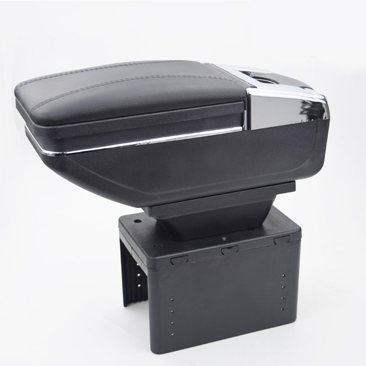 Cotiera neagra universala, sistem de reglare laterala si inaltime, model 6H, negru, piele ecologica, AVR®