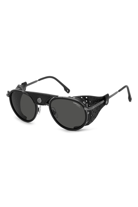 Carrera, Слънчеви очила Aviator с кожа, 52-24-145, Черен