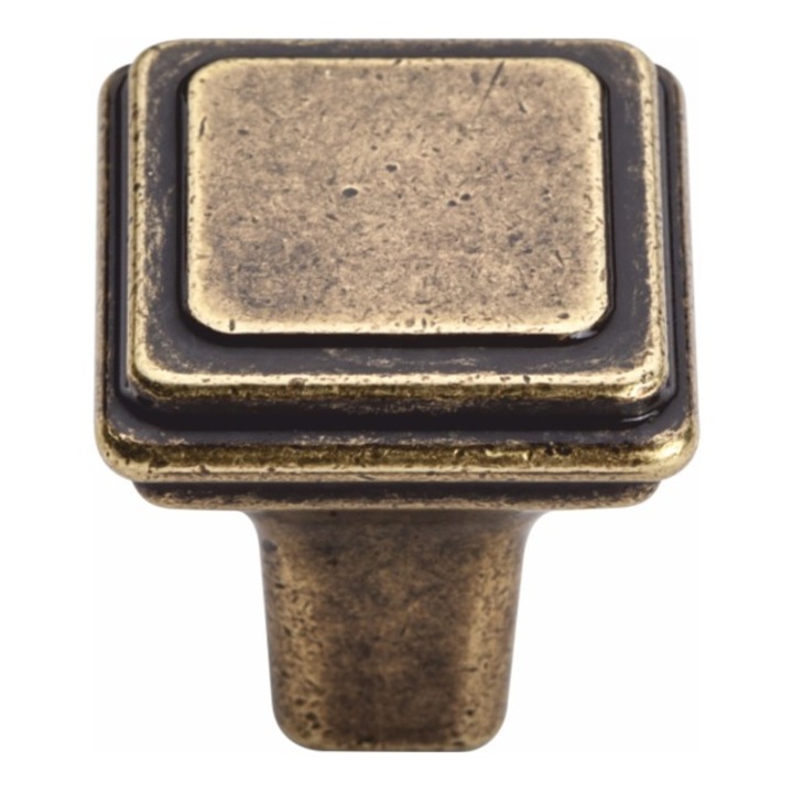 GR38 gomb, antik patinás sárgaréz GAMET