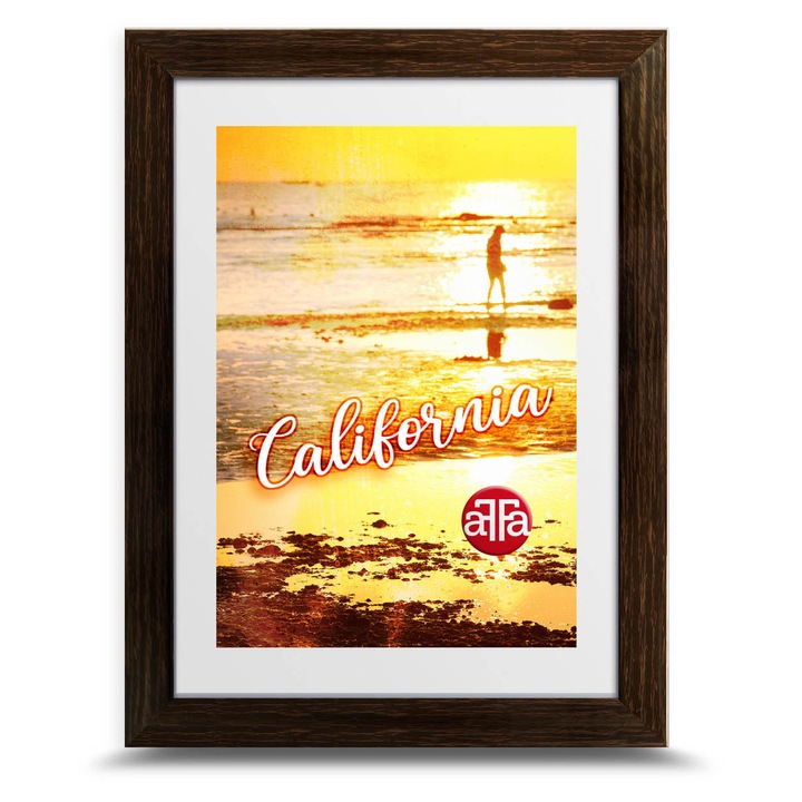 Ramă foto, aFFa, 9x13 cm, maro inchis