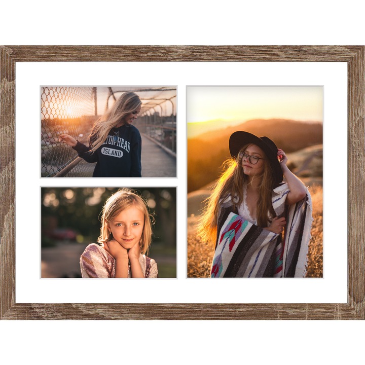 Rama foto, rama tablou, rama pentru postere, afise sau obiecte decorative – aFFa – cadru din lemn cu plexiglas – dimensiuni 30x40x3 cm – stejar