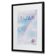 Tisar klasszikus képkeret 50x70 cm, dekoratív keret fényképekhez, poszterekhez, táblákhoz vagy nyomtatott művészeti alkotáshoz - plexiüveg előlapvédelem, fali rögzítőrendszer - MDF-ből készült - fekete