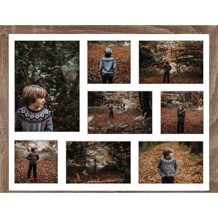 Rama foto, rama tablou, rama pentru postere, afise sau obiecte decorative – aFFa – cadru din lemn cu plexiglas – dimensiuni 40x50x8 cm – stejar