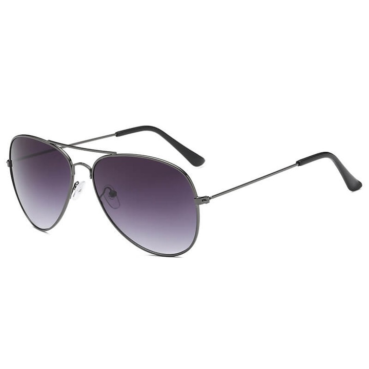 Ochelari de soare, Stylion, unisex, 13.8x5 cm, mov/gri