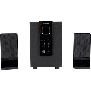 Boxe Microlab M-100 BT, 2.1, 10W RMS, bluetooth, negru Boxe Microlab M-100 BT, 2.1, 10W RMS, bluetooth, negru