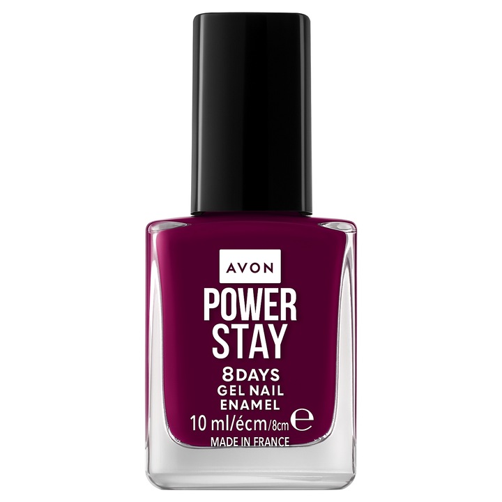 Oja gel AVON Powerstay, efect hibrid Dark Dahlia