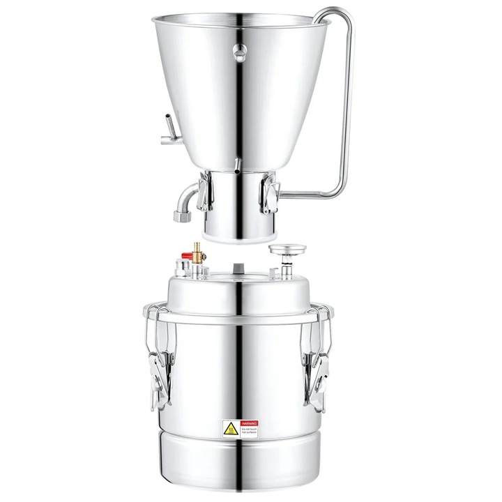 Дестилатор, VEVOR, 50L, неръждаема стомана, пълен комплект, за алкохол и етерични масла