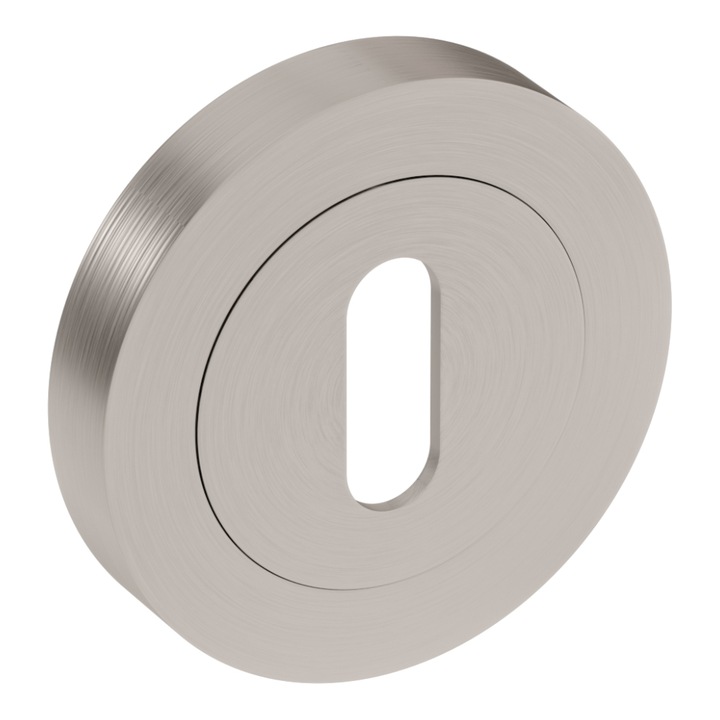 GAMET PLT24-N kilincs kiegészítő, szálcsiszolt nikkel, kerek