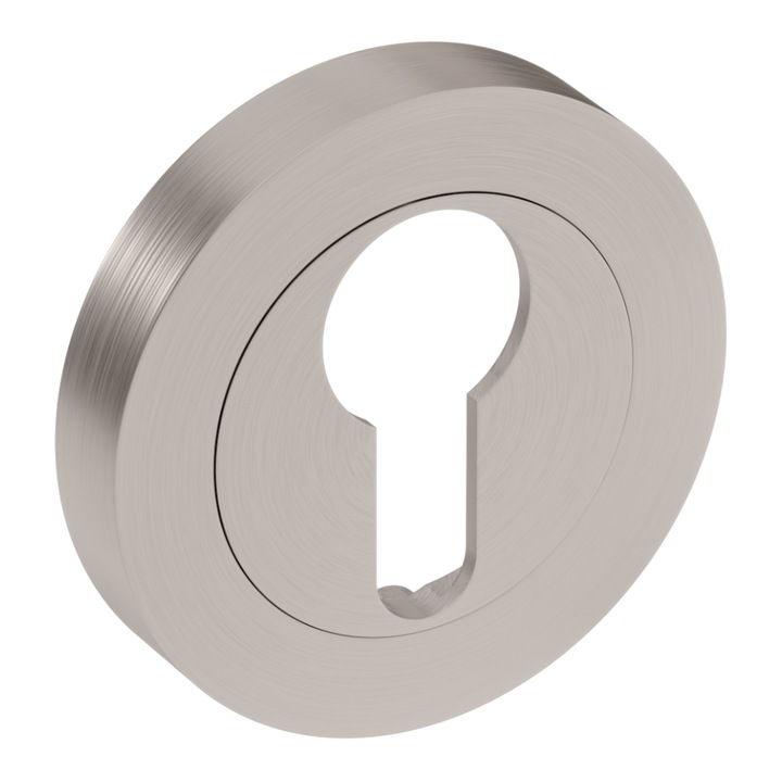 GAMET PLT24-Y ajtó alsó lemez, szálcsiszolt nikkel, kerek