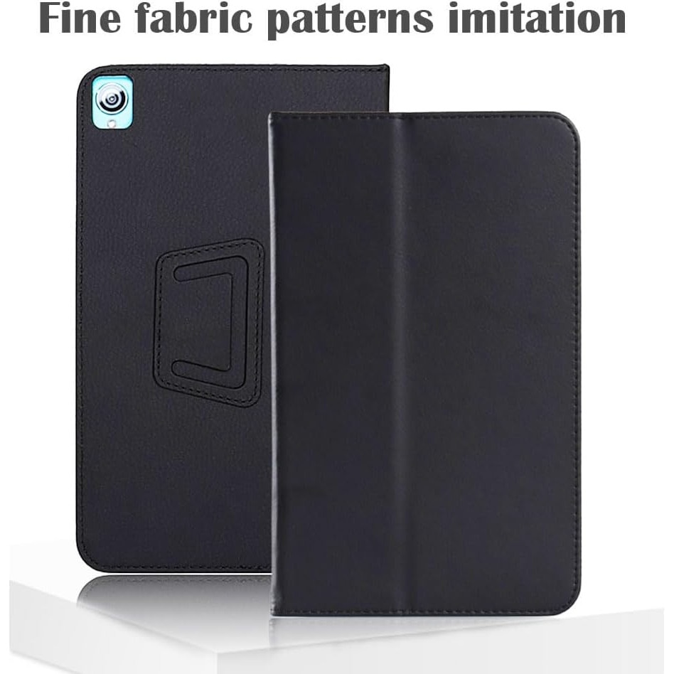 Husa tip carte Ytaland, din piele PU, pentru Blackview Tab 5 de 8 inch, magnetica, Neagra