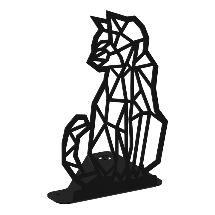 Suport pentru carti GAMET, model KOT, negru, dimensiuni 30x15x20cm