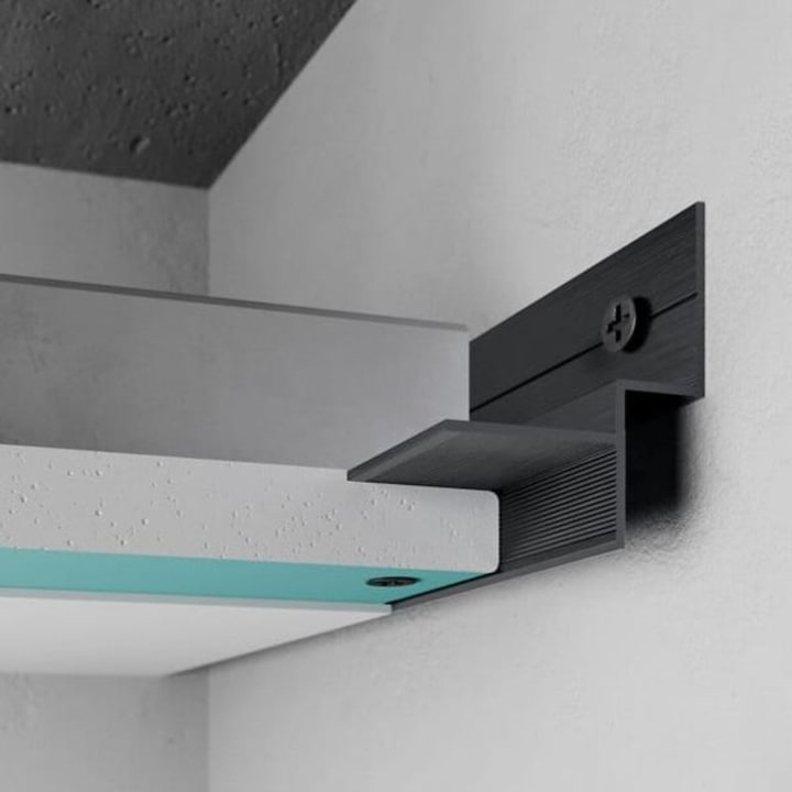 Профил за таванна сянка, Ceiling Shadow Gap, алуминий, черен, 2 м
