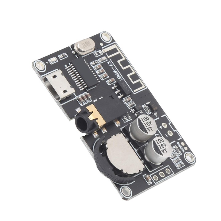 Adaptor Bluetooth Rasarit, modul audio stereo, 3.7-24V, Bluetooth 5.0, anti-reverse connection