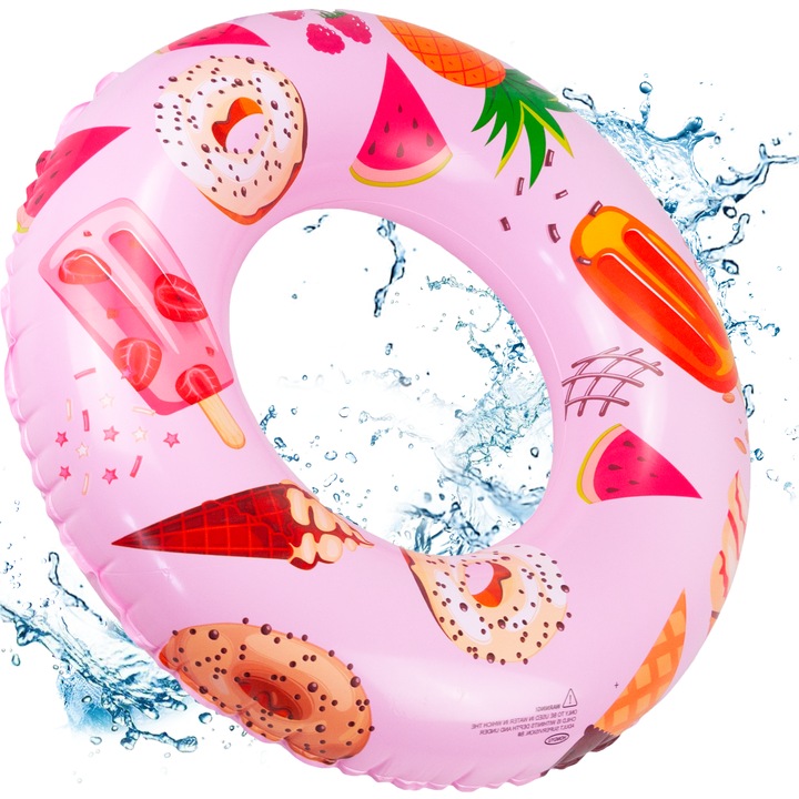 Надуваем пояс, десен на храни, розов