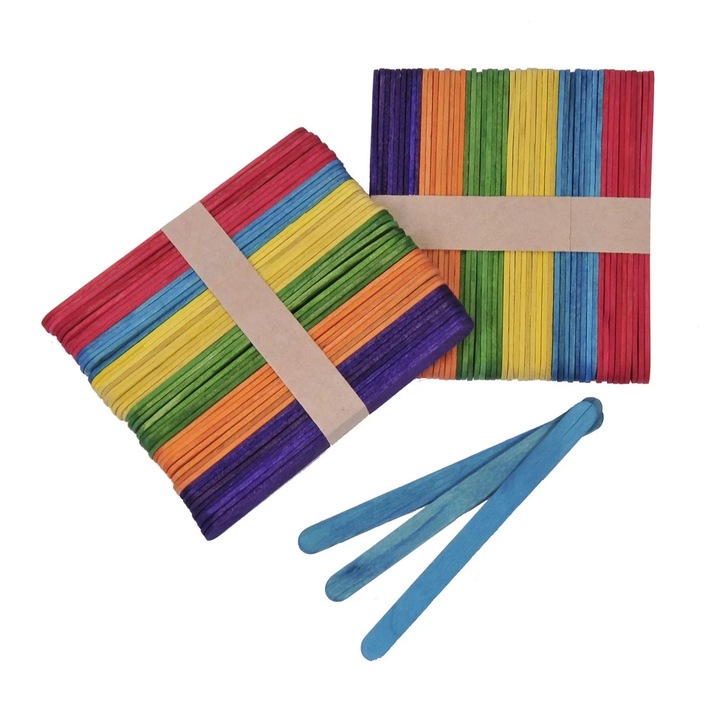 Betisoare Colorate pentru Creatii 11.4cm - 100buc (De-nghetata)