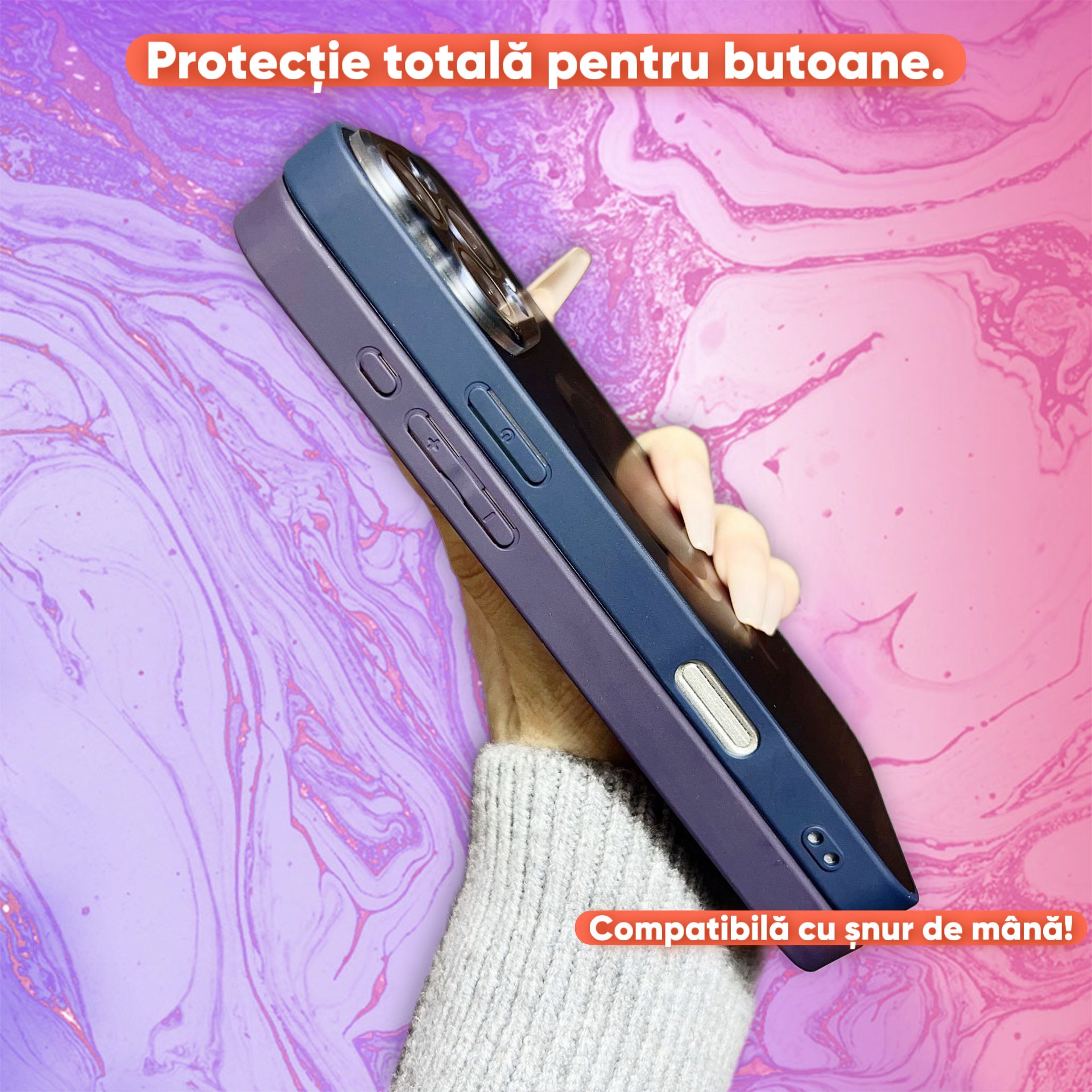 Husa Pentru iPhone 16 ProMax, Compatibila MagSafe, Protectie Camera, Look Metalic, Culoare Auriu