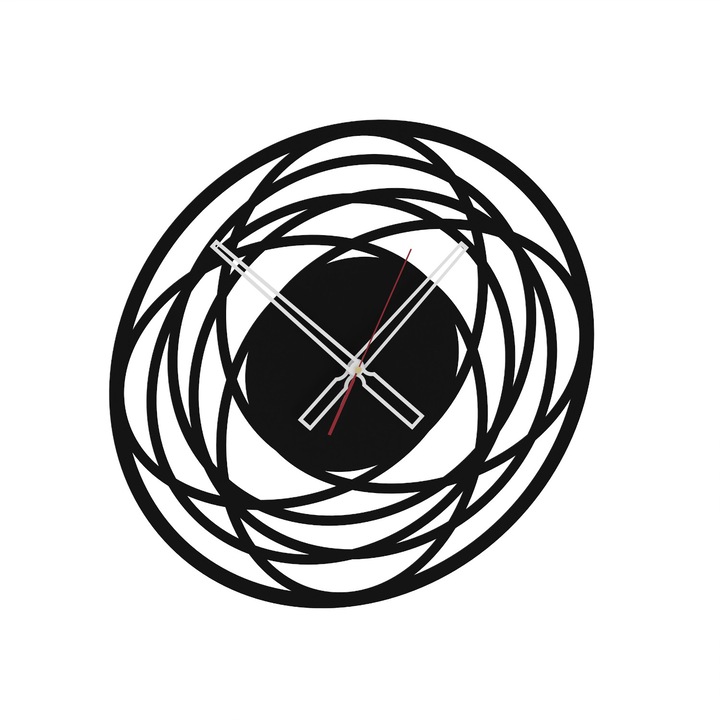 Falióra GAMET AD211, fém, fekete, 50x50x3,7cm