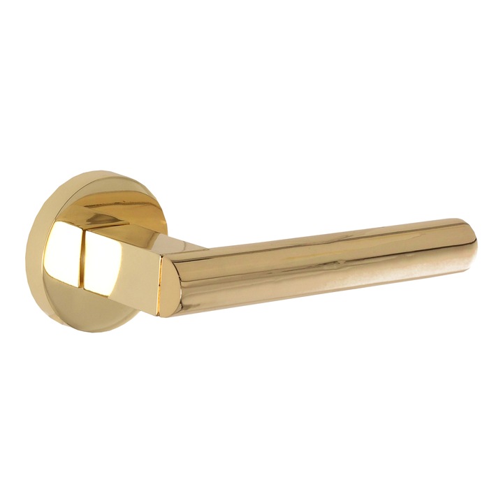 Дръжка GAMET DH37, Franco, кръгла плоча, лъскаво злато