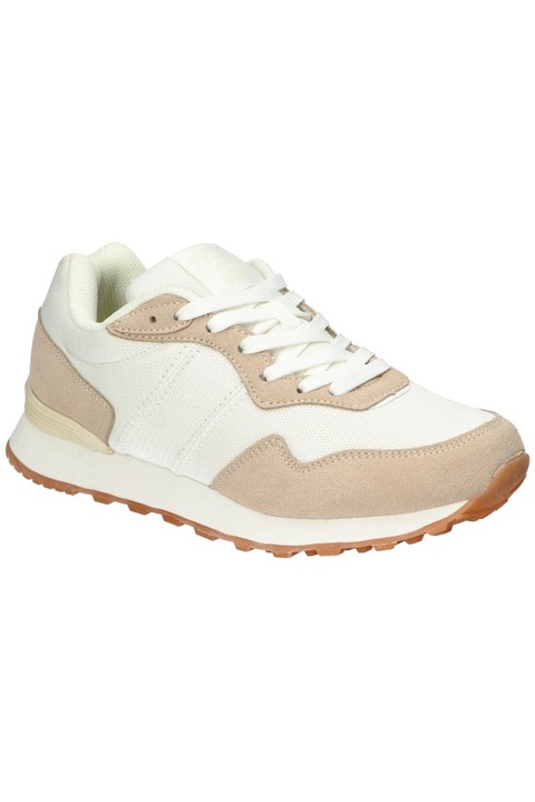 Női cipők, American Club, Wt240, "Memory Foam" rendszerű talpbetét, tornacipő, Fehér/Bézs