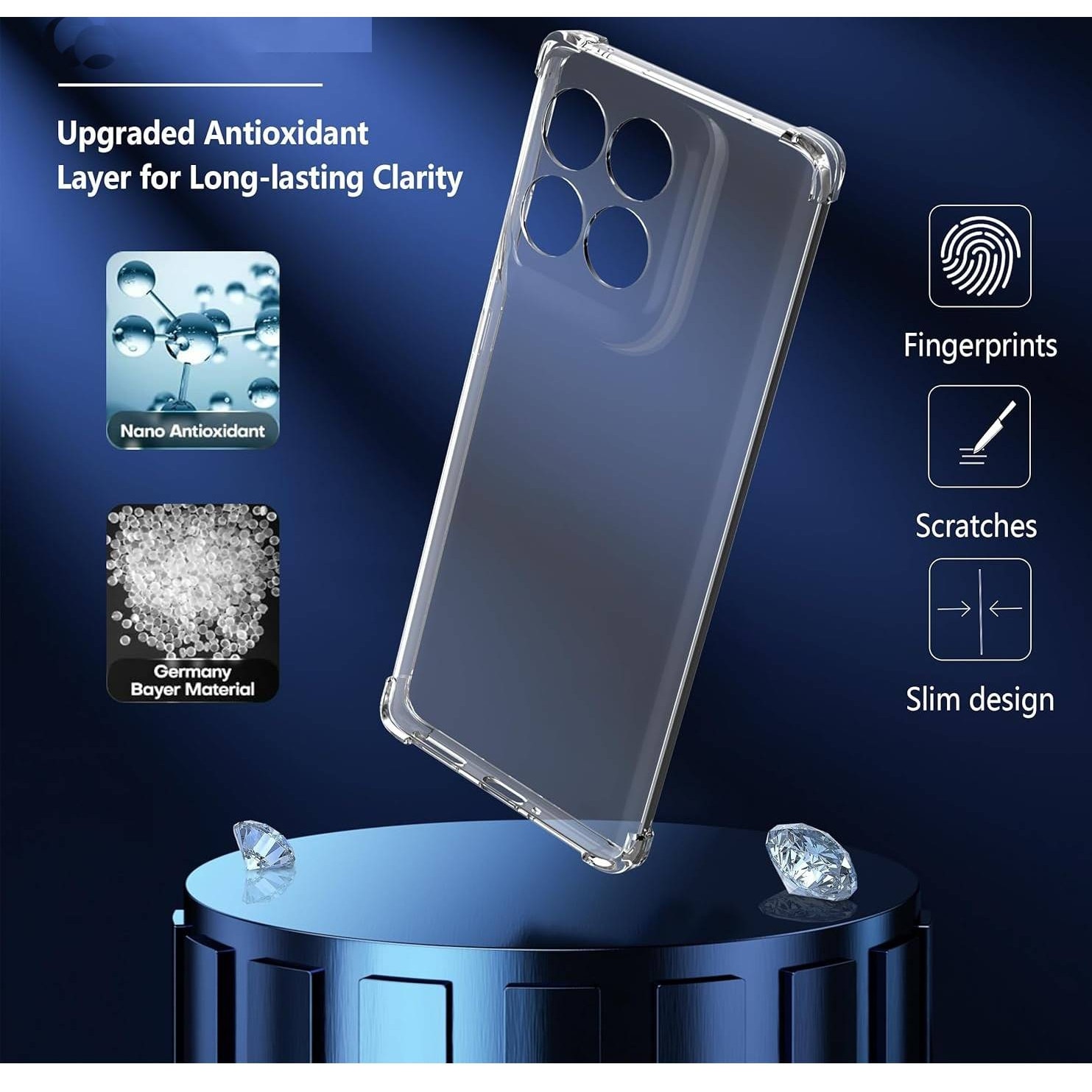 Husa pentru Motorola Edge 60 Fusion / Edge 60 Slim Anti-Shock 1.5mm reinforced 4 corners Transparent