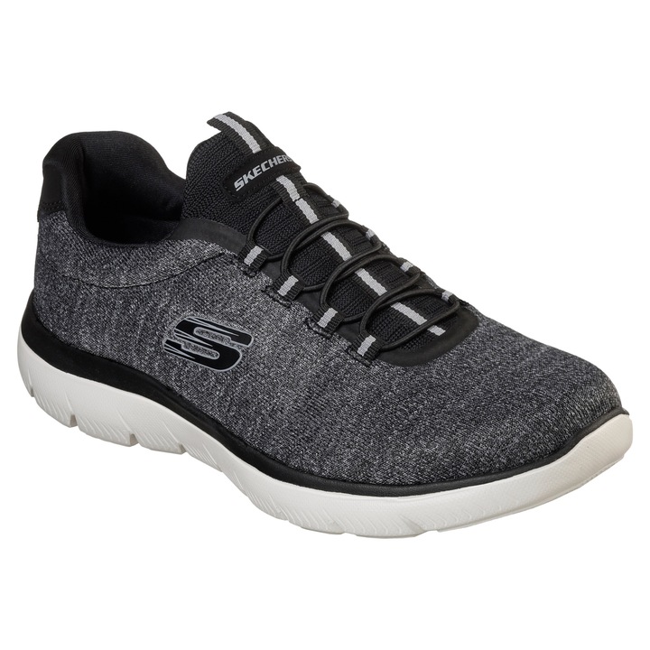 Skechers férfi cipő, fekete kivitelben, Fekete, 42