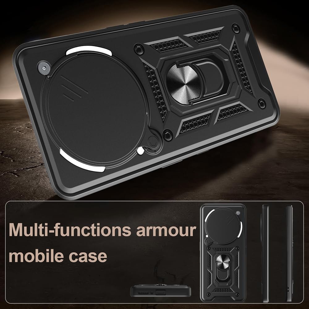 Husa pentru Nothing Phone (3a) Pro cu protectie camera, Accesorio CamShield Series, Black